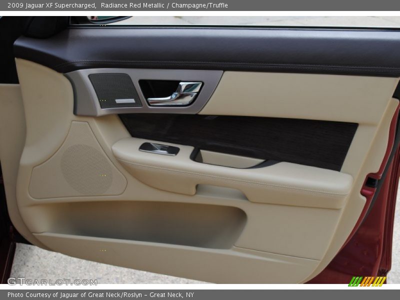 Radiance Red Metallic / Champagne/Truffle 2009 Jaguar XF Supercharged