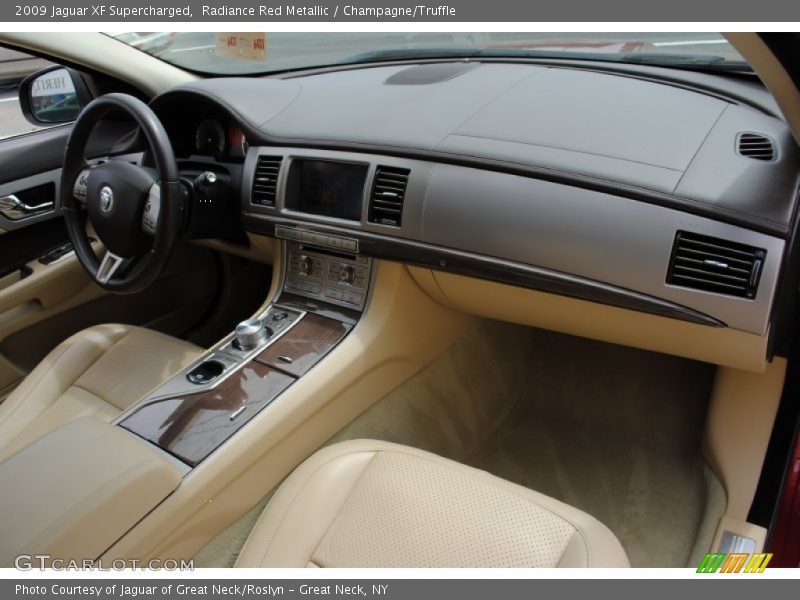 Radiance Red Metallic / Champagne/Truffle 2009 Jaguar XF Supercharged