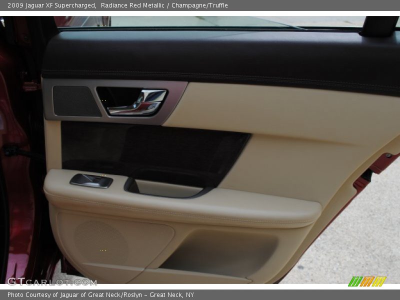 Radiance Red Metallic / Champagne/Truffle 2009 Jaguar XF Supercharged