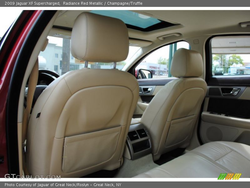Radiance Red Metallic / Champagne/Truffle 2009 Jaguar XF Supercharged