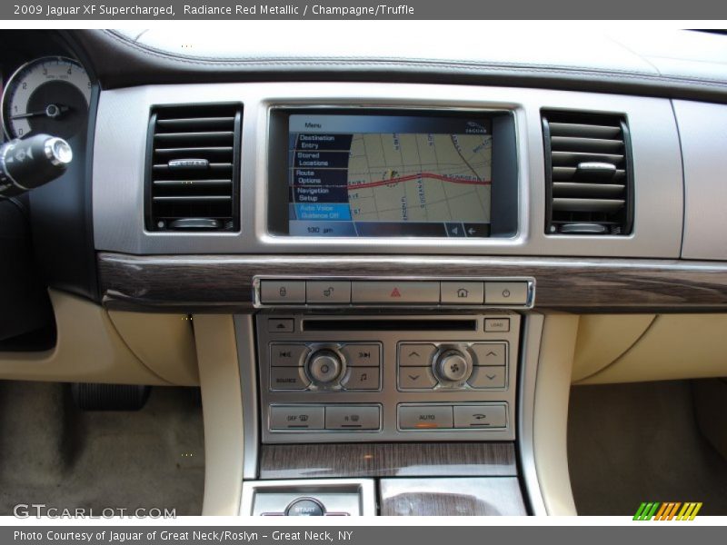 Radiance Red Metallic / Champagne/Truffle 2009 Jaguar XF Supercharged