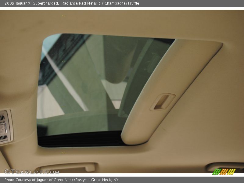 Radiance Red Metallic / Champagne/Truffle 2009 Jaguar XF Supercharged