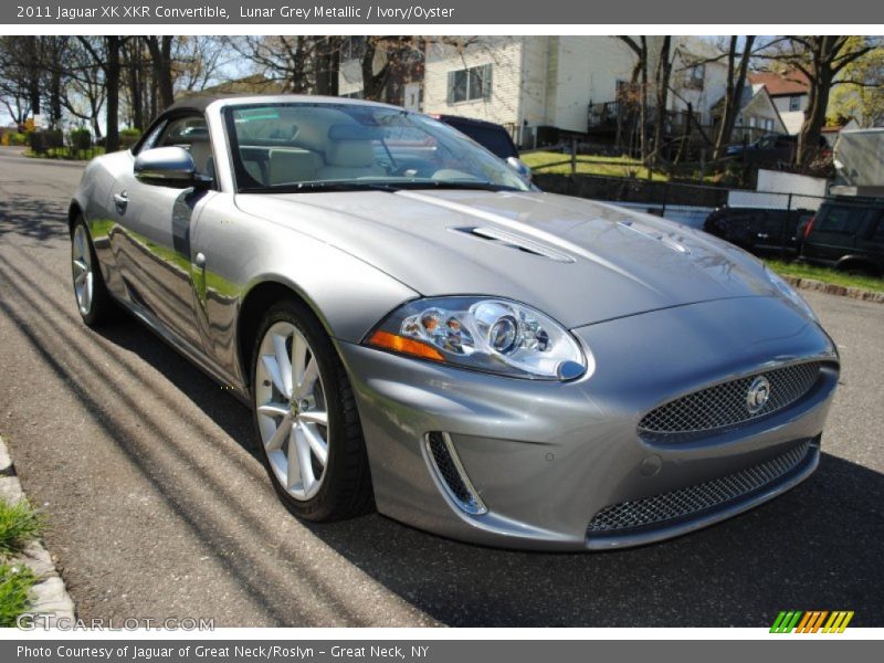 Lunar Grey Metallic / Ivory/Oyster 2011 Jaguar XK XKR Convertible