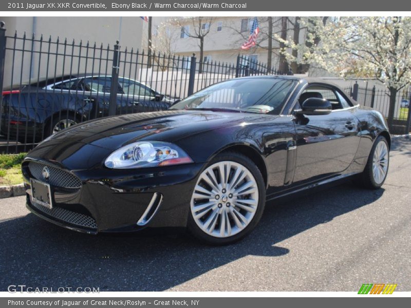 Ebony Black / Warm Charcoal/Warm Charcoal 2011 Jaguar XK XKR Convertible
