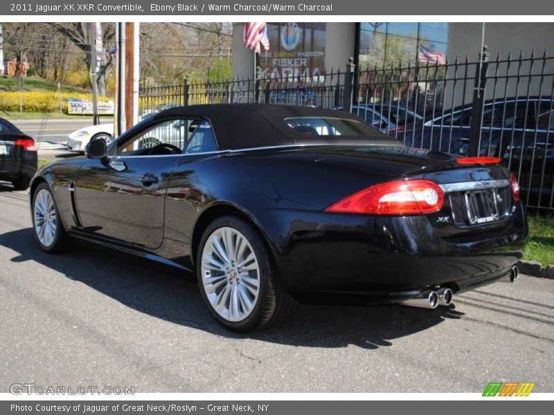 Ebony Black / Warm Charcoal/Warm Charcoal 2011 Jaguar XK XKR Convertible