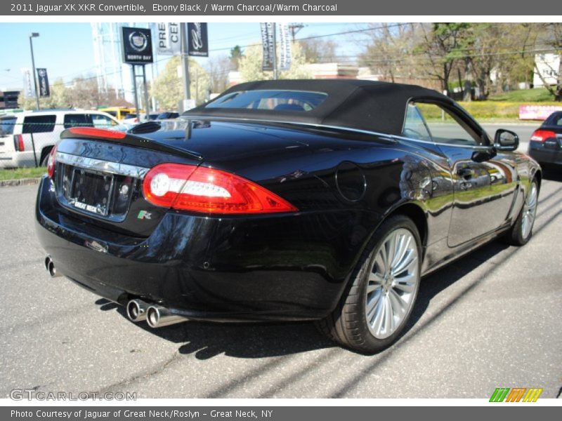 Ebony Black / Warm Charcoal/Warm Charcoal 2011 Jaguar XK XKR Convertible