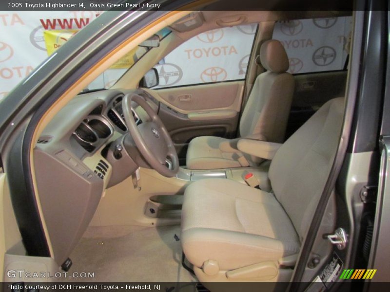 Oasis Green Pearl / Ivory 2005 Toyota Highlander I4