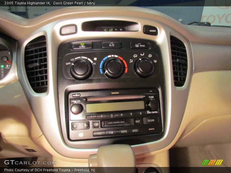 Oasis Green Pearl / Ivory 2005 Toyota Highlander I4