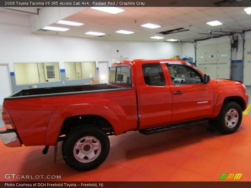 Radiant Red / Graphite Gray 2008 Toyota Tacoma V6 SR5 Access Cab 4x4