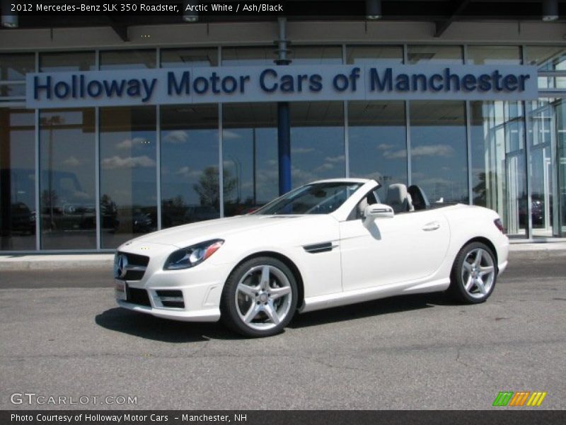 Arctic White / Ash/Black 2012 Mercedes-Benz SLK 350 Roadster