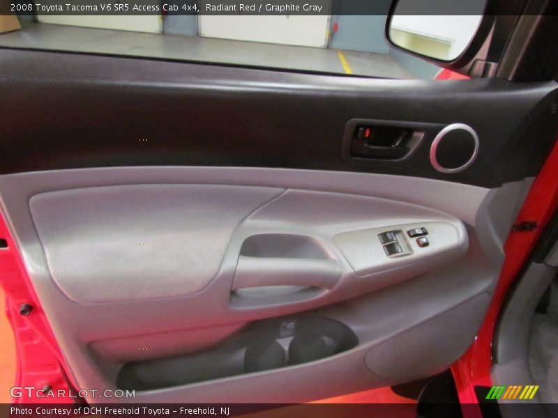 Radiant Red / Graphite Gray 2008 Toyota Tacoma V6 SR5 Access Cab 4x4