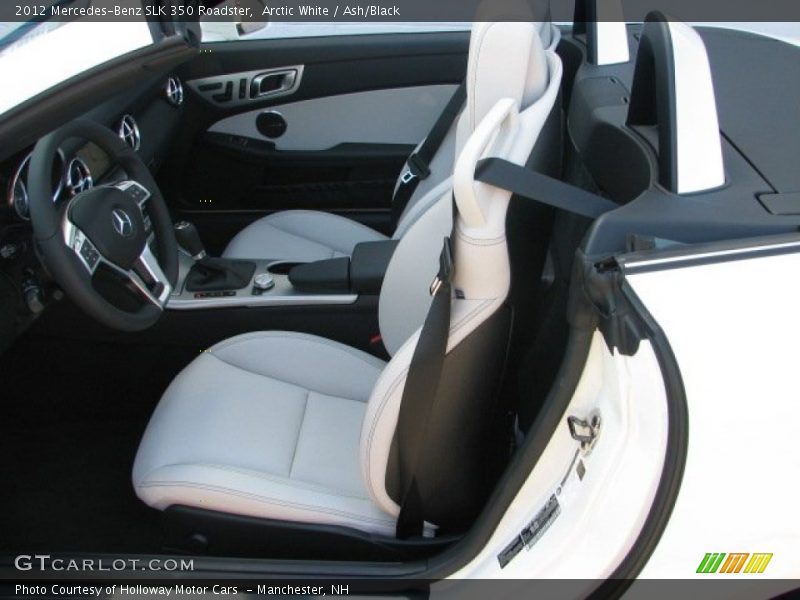 Arctic White / Ash/Black 2012 Mercedes-Benz SLK 350 Roadster