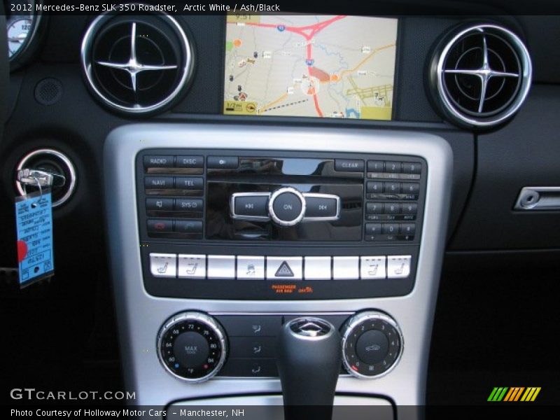 Arctic White / Ash/Black 2012 Mercedes-Benz SLK 350 Roadster