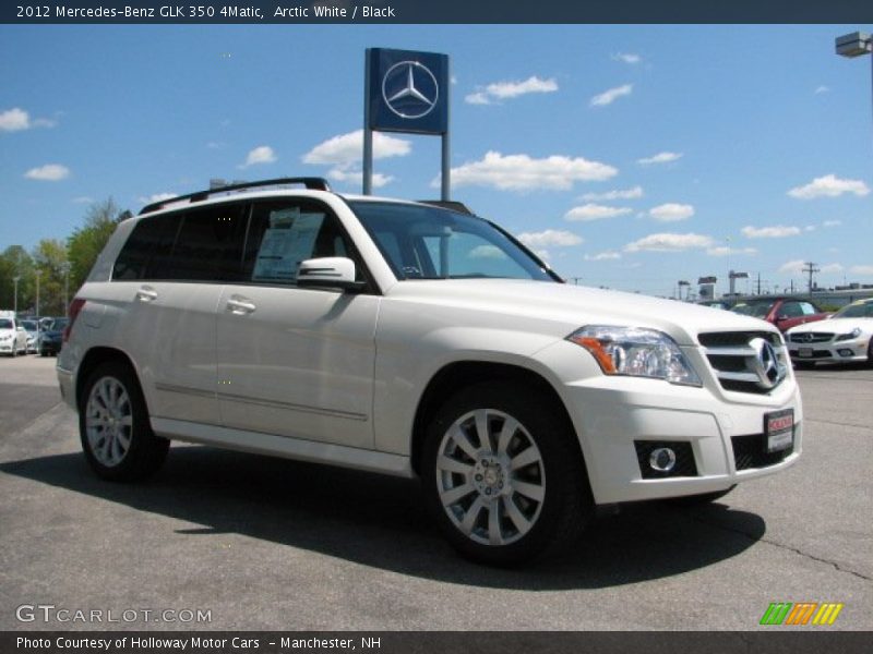 Arctic White / Black 2012 Mercedes-Benz GLK 350 4Matic