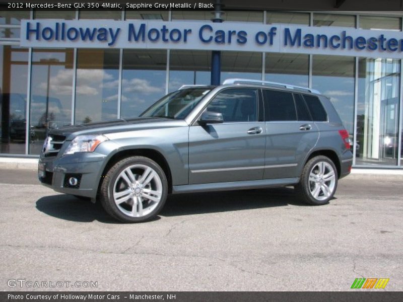 Sapphire Grey Metallic / Black 2012 Mercedes-Benz GLK 350 4Matic