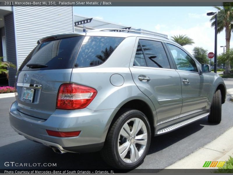 Palladium Silver Metallic / Black 2011 Mercedes-Benz ML 350