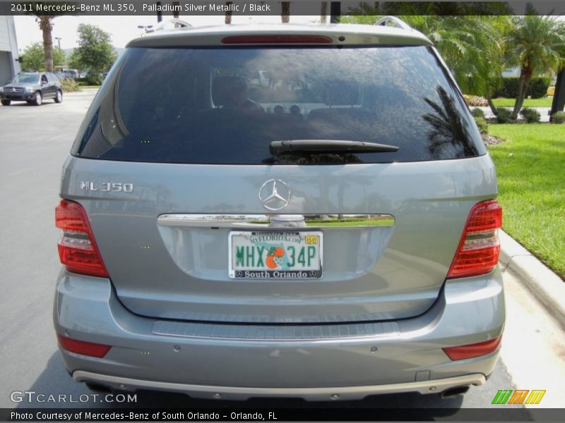 Palladium Silver Metallic / Black 2011 Mercedes-Benz ML 350
