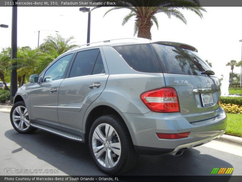 Palladium Silver Metallic / Black 2011 Mercedes-Benz ML 350