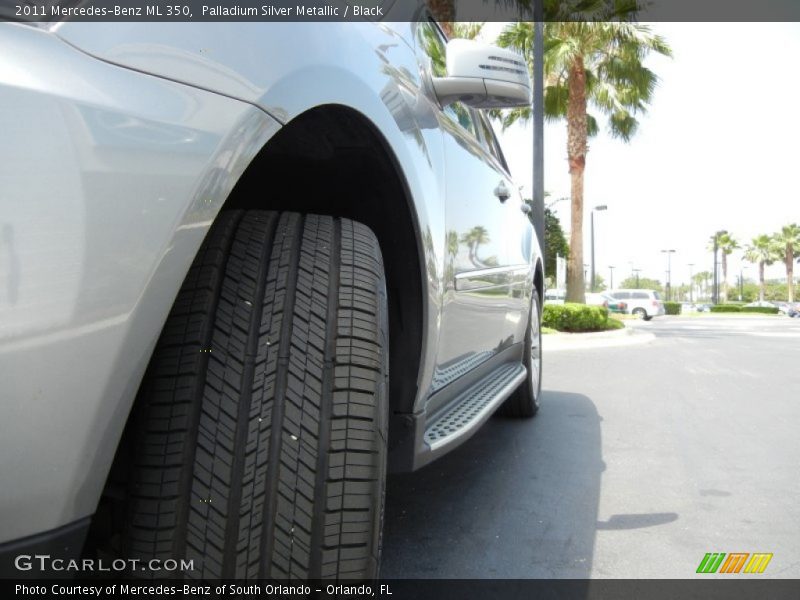 Palladium Silver Metallic / Black 2011 Mercedes-Benz ML 350