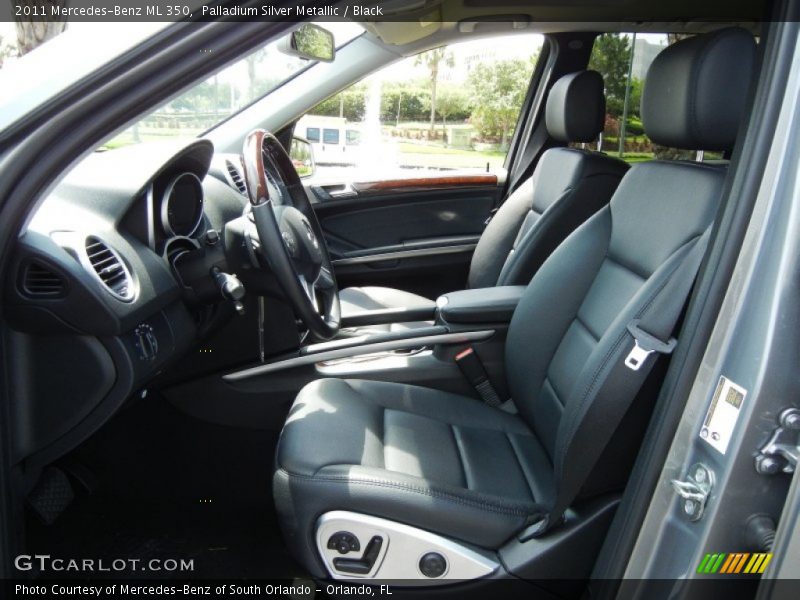 Palladium Silver Metallic / Black 2011 Mercedes-Benz ML 350