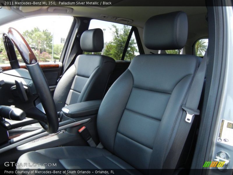 Palladium Silver Metallic / Black 2011 Mercedes-Benz ML 350