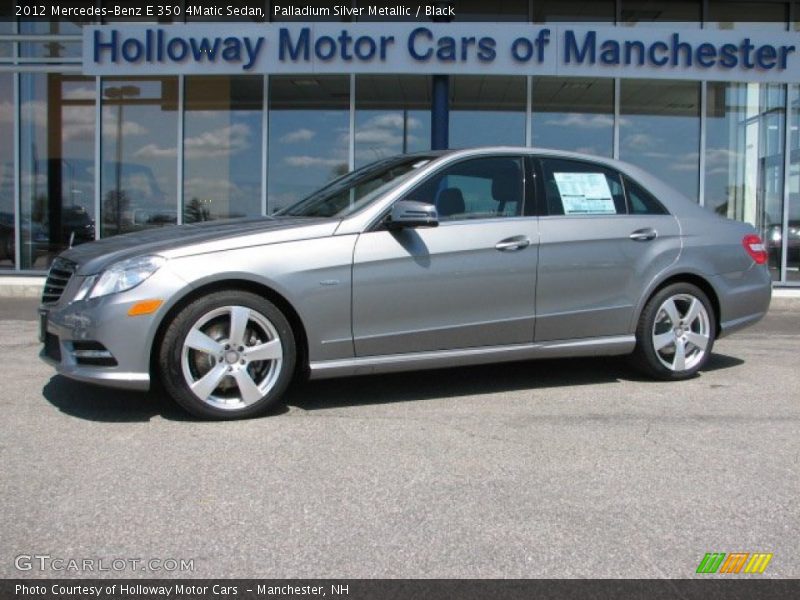 Palladium Silver Metallic / Black 2012 Mercedes-Benz E 350 4Matic Sedan