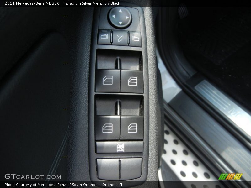 Palladium Silver Metallic / Black 2011 Mercedes-Benz ML 350
