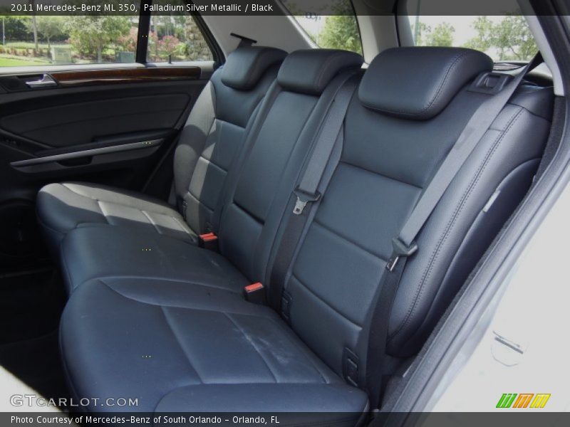 Palladium Silver Metallic / Black 2011 Mercedes-Benz ML 350
