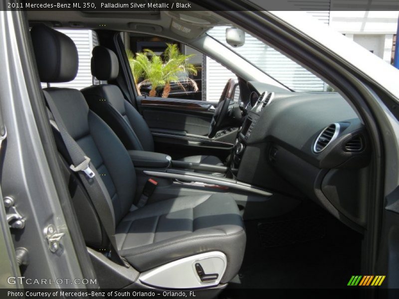 Palladium Silver Metallic / Black 2011 Mercedes-Benz ML 350