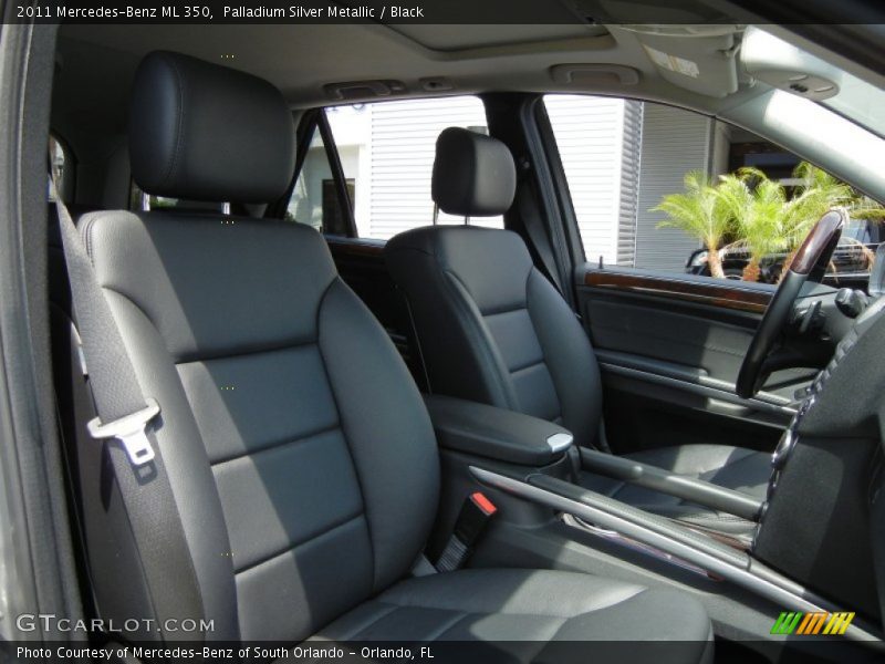 Palladium Silver Metallic / Black 2011 Mercedes-Benz ML 350