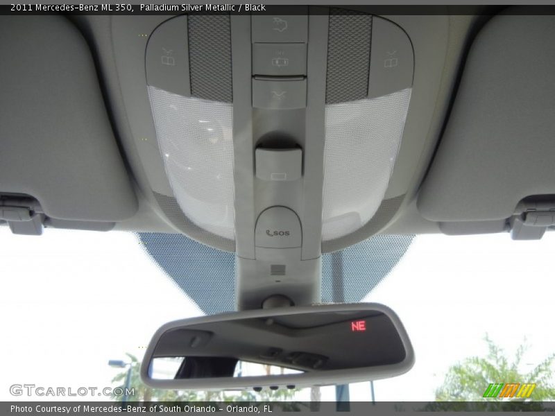 Palladium Silver Metallic / Black 2011 Mercedes-Benz ML 350