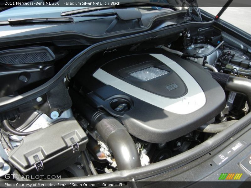Palladium Silver Metallic / Black 2011 Mercedes-Benz ML 350