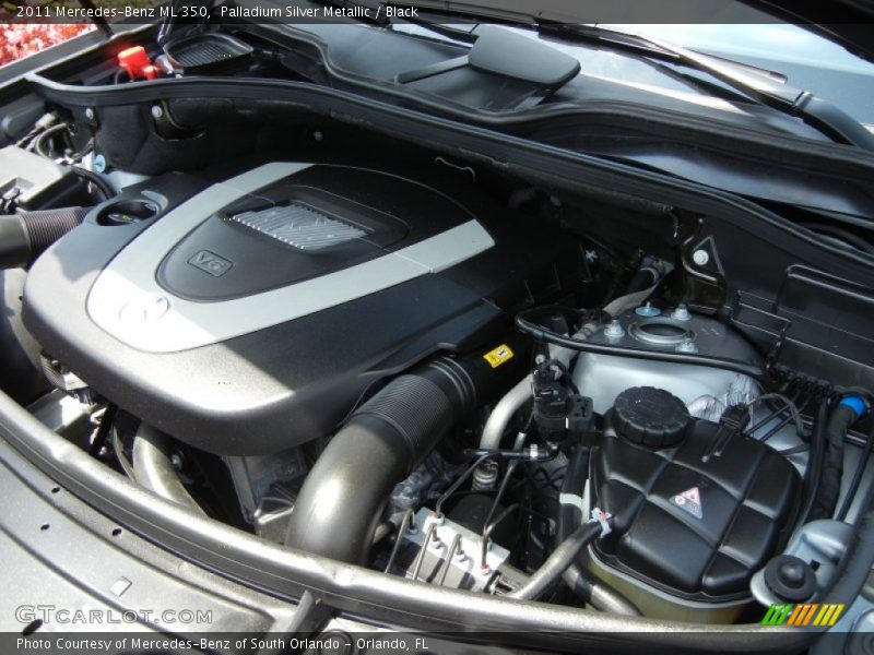 Palladium Silver Metallic / Black 2011 Mercedes-Benz ML 350