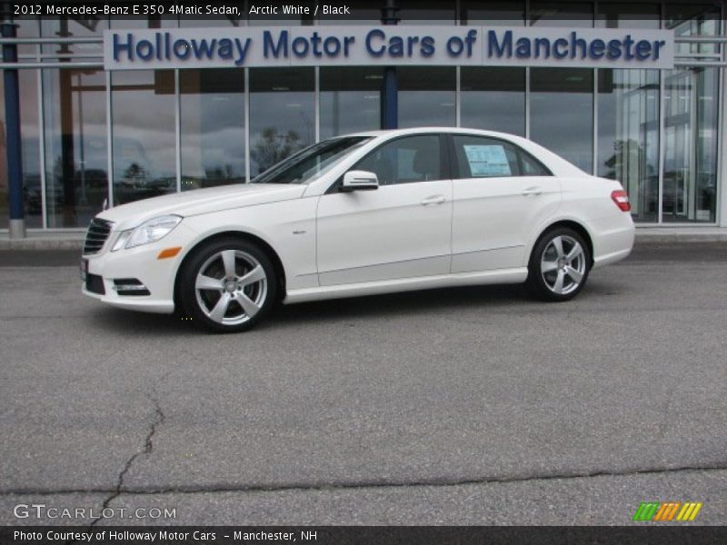 Arctic White / Black 2012 Mercedes-Benz E 350 4Matic Sedan