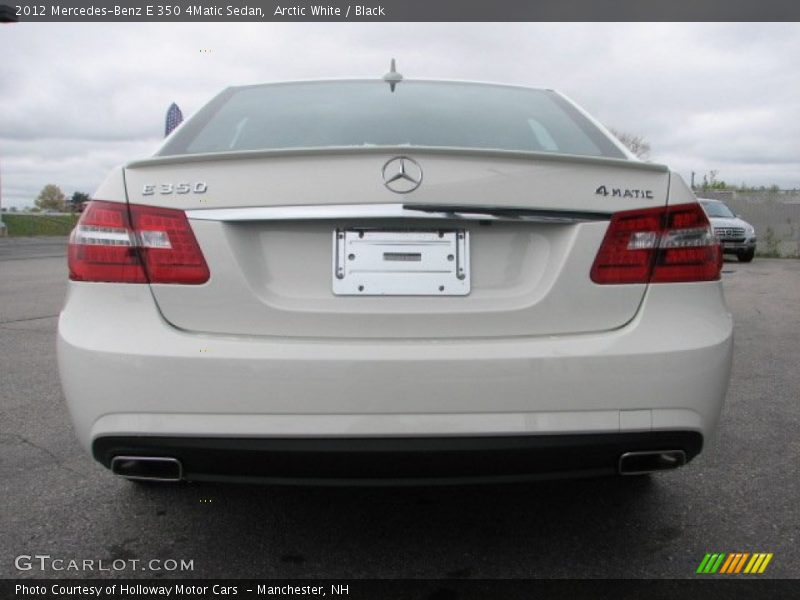 Arctic White / Black 2012 Mercedes-Benz E 350 4Matic Sedan