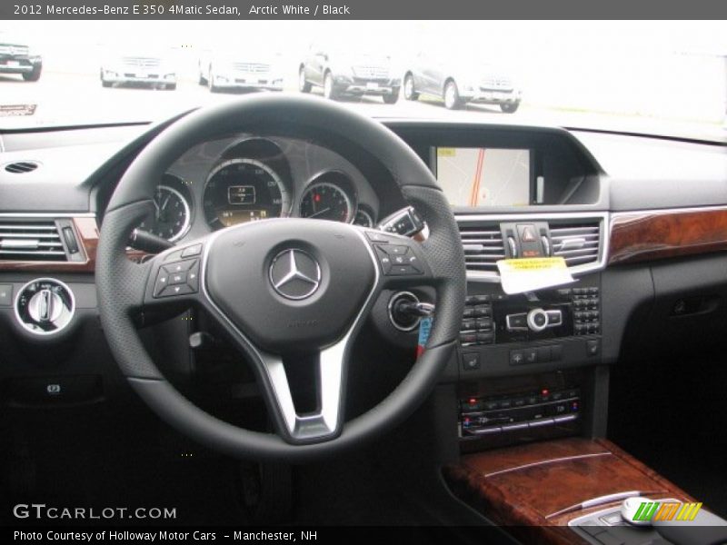 Arctic White / Black 2012 Mercedes-Benz E 350 4Matic Sedan