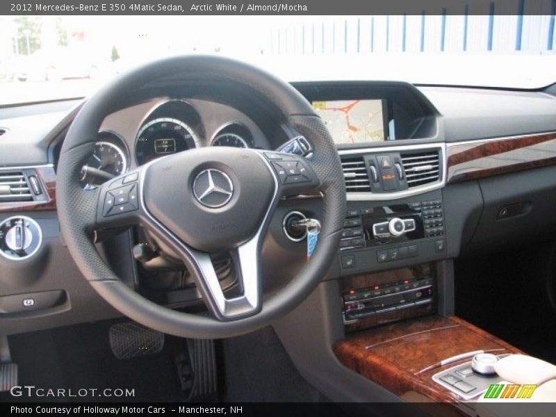 Arctic White / Almond/Mocha 2012 Mercedes-Benz E 350 4Matic Sedan