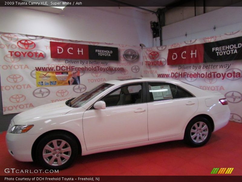 Super White / Ash 2009 Toyota Camry XLE