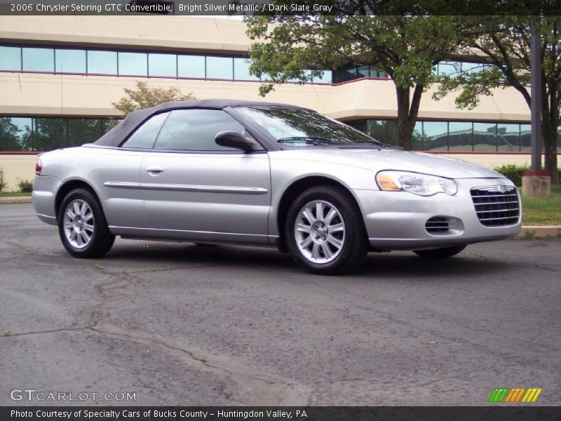 Bright Silver Metallic / Dark Slate Gray 2006 Chrysler Sebring GTC Convertible
