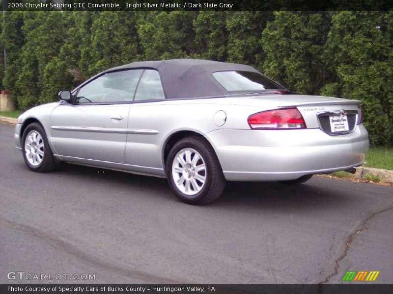 Bright Silver Metallic / Dark Slate Gray 2006 Chrysler Sebring GTC Convertible