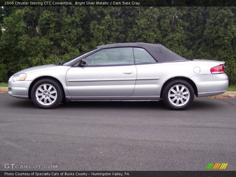 Bright Silver Metallic / Dark Slate Gray 2006 Chrysler Sebring GTC Convertible