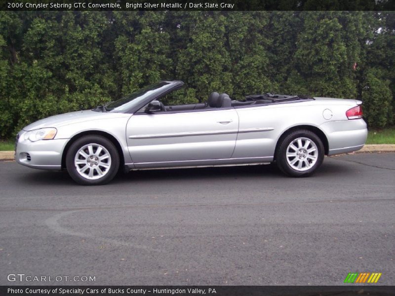 Bright Silver Metallic / Dark Slate Gray 2006 Chrysler Sebring GTC Convertible