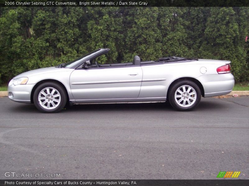 Bright Silver Metallic / Dark Slate Gray 2006 Chrysler Sebring GTC Convertible