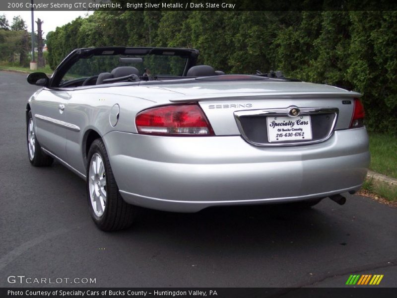 Bright Silver Metallic / Dark Slate Gray 2006 Chrysler Sebring GTC Convertible