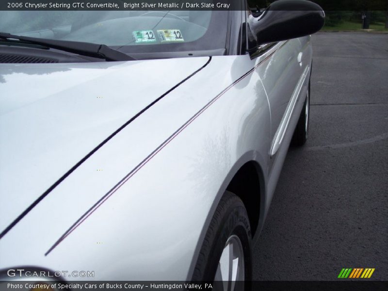 Bright Silver Metallic / Dark Slate Gray 2006 Chrysler Sebring GTC Convertible