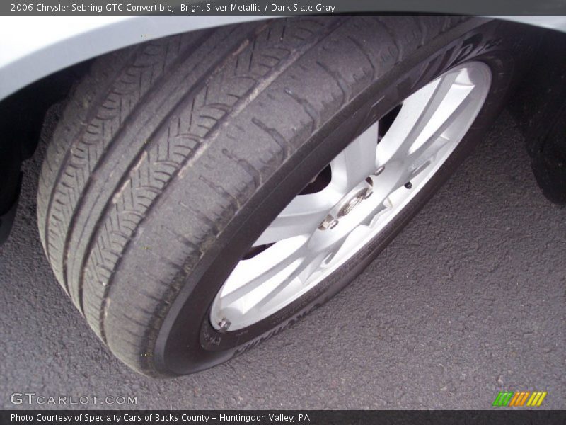 Bright Silver Metallic / Dark Slate Gray 2006 Chrysler Sebring GTC Convertible