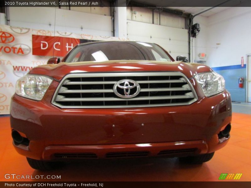 Salsa Red Pearl / Ash 2010 Toyota Highlander V6