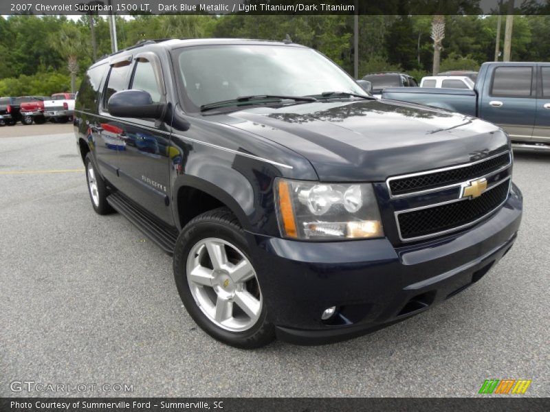 Dark Blue Metallic / Light Titanium/Dark Titanium 2007 Chevrolet Suburban 1500 LT