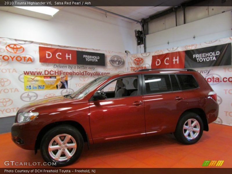 Salsa Red Pearl / Ash 2010 Toyota Highlander V6