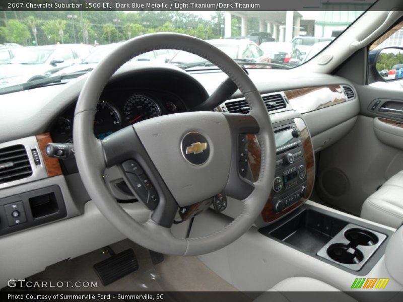 Dark Blue Metallic / Light Titanium/Dark Titanium 2007 Chevrolet Suburban 1500 LT